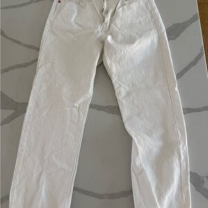 Levi's Women's White Straight Leg Jeans